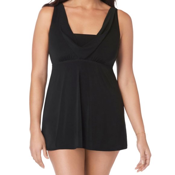 NWT Longitude Tie Cowl Black One Piece - Picture 1 of 5